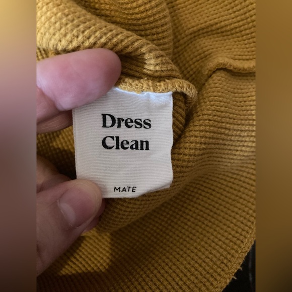 MATE the Label Organic Cotton Soft Boxy Crop Top Thermal Size Medium Loungewear - Picture 5 of 10